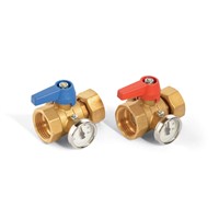 GT-KHT uzatvárací kohút 1" s teplomerom