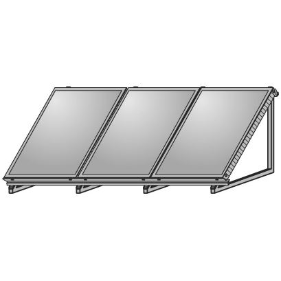 Stojan AluFlex na 3 kolektory TopSon