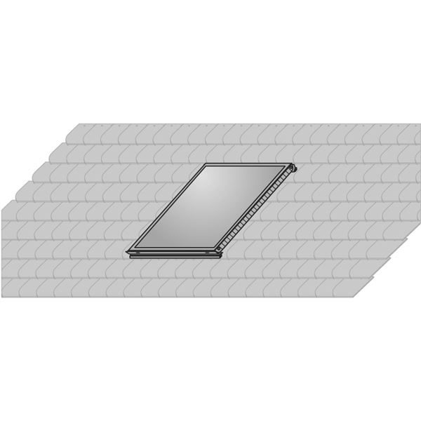 Súprava AluPlus na montáž 2 kolektorov na bridlicovú krytinu