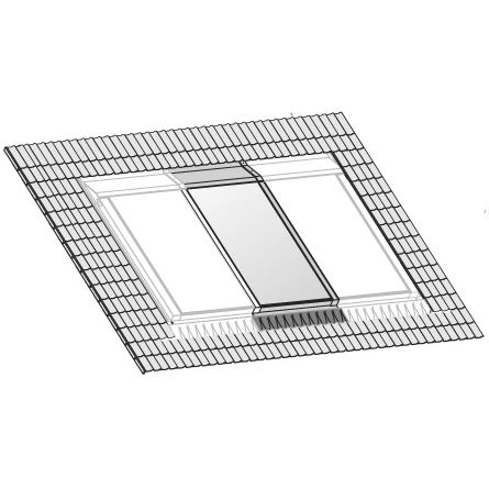 Dolnková sada na montáž 1 kolektora Topson F3-1/CFK-1 do strechy