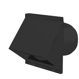 CWL kryt na stenu DN 150 mm čierny