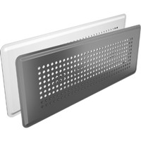 Podlahová mriežka kovová biela