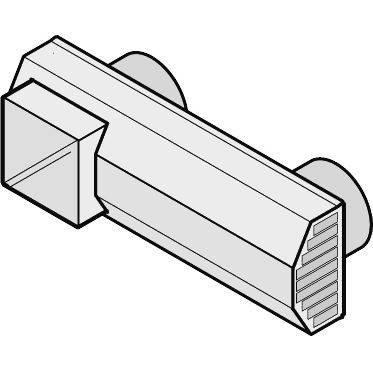 Dvojitá nástenná výustka pre CWL