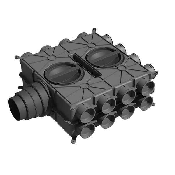 Rozvádzač vzduchu DN125-180, s 24 hrdlami