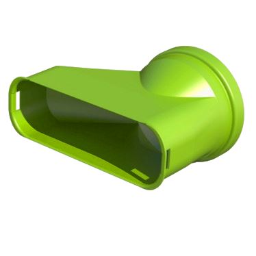 Adaptér na plochý kanál 50x140