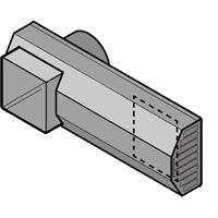 Dvojitá mriežka pre vonkajší a odpadový vzduch DN125 ušľ.oceľ