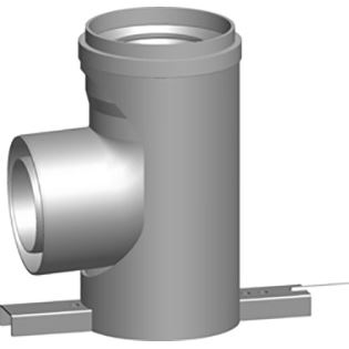 Koleno DN 160, 87°oporné s podperou