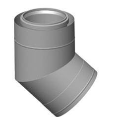 Koleno DN 160/225 - 45°