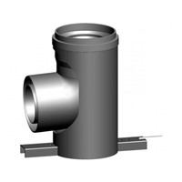 Koleno DN 200, 87°oporné s podperou