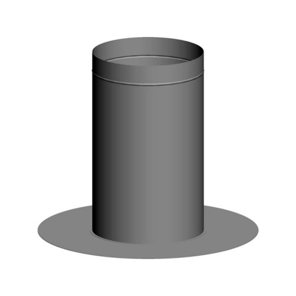 Hrdlo na plochú strechu DN 300, z ušľachtilej ocele 