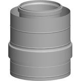 Medzikus nasávania DN 400/315, dĺžka 250 mm