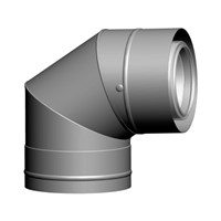 Koleno DN  80/125, 87°biele