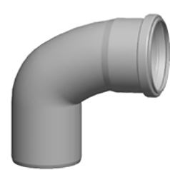 Koleno DN  80, 90°