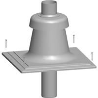 Kryt šachty DN 80 z kovu,doska 30x30