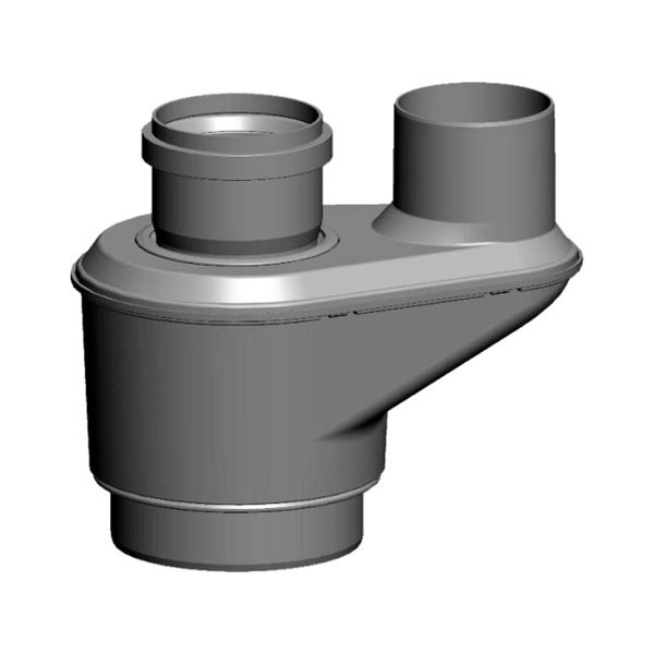 Pripájací adaptér DN 60/100 na 2xDN 110