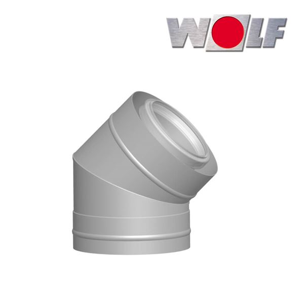 Koleno DN 80/125 45 ° na fasádu, 2ks