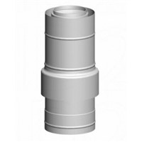 Rúra DN 80/125 s nasávaním na fasádu