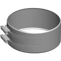 Zvierací pás na rúru na fasádu DN 80/125