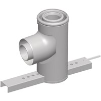 Koleno DN  80/125, 87°oporné s podperou