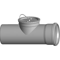 Revízna rúra DN 60 z polypropylénu, dĺžka 250 mm