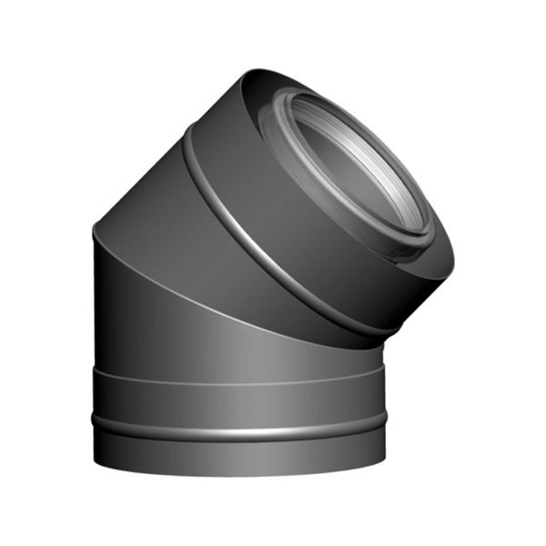 Koleno na fasádu DN 60/100, 45° (souprava 2 ks)