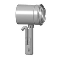 Odtahové potrubí DN110/160 koncentrické s odvodem kondenzátu včetně sifonu