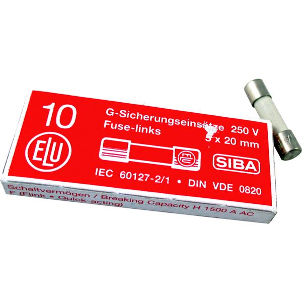 jemná pojistka 6,3 A pomalá 250 V 5x20 mm