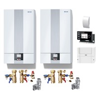 Kaskáda 2 nástennźch kondenzačných kotlov CGB-2 55