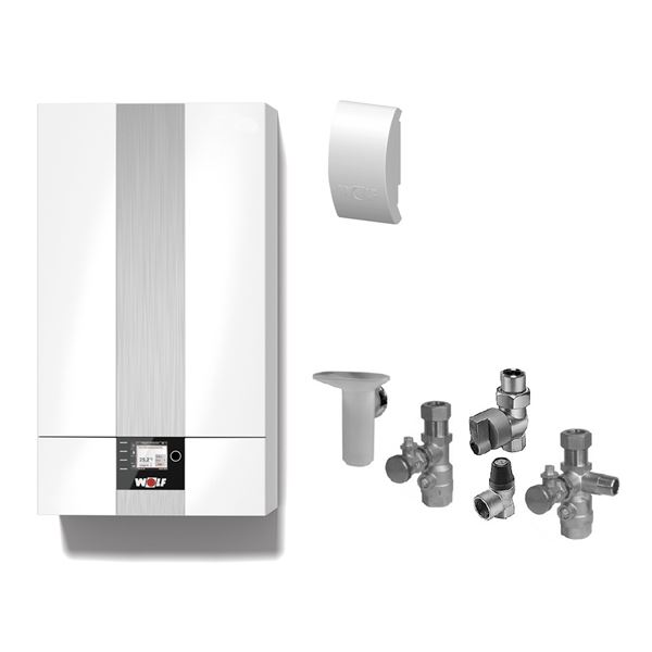 Zostava na vykurovanie a ohrev pitnej vody s  kotlom CGB-2K 20kW s prietokovým ohrevom vody