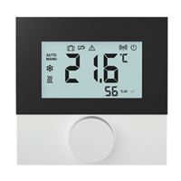 Prostorový  termostat ALPHA RDS 61011-N1, černobílý,bezdrátový, nástěnný digitální