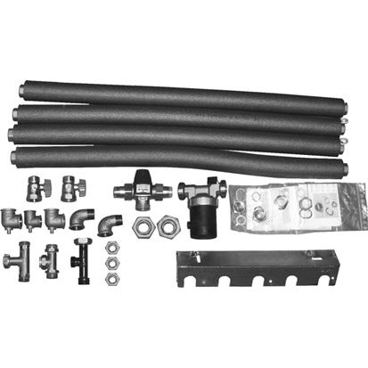 Súprava pripájacích armatúr so zmiešavačom vody CSZ