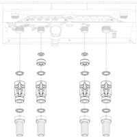 Súprava na hydraulické pripojenie nad omietku i pod omietku