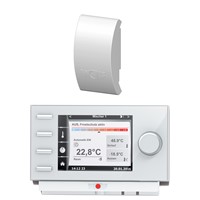 Ovládací modul BM-2 vrátane snímača vonkajšej teploty s rámčekom, biely