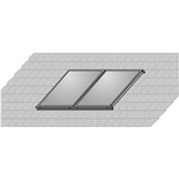 Súprava AluPlus na montáž 2 kolektorov na bridlicovú krytinu