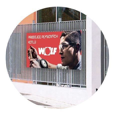 Reklamný banner/billboard  (cena 400,-/m2)