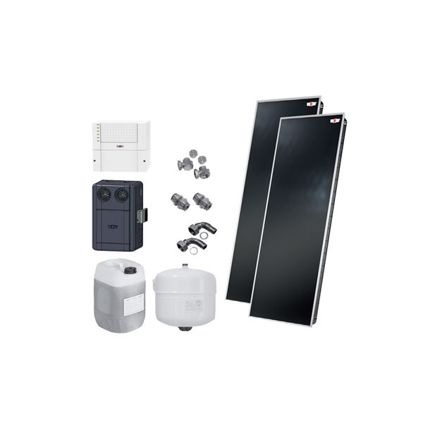 Solárna zostava plochých kolektorov TopSon F3-1 na ohrev pitnej vody bez solárneho zásobníka